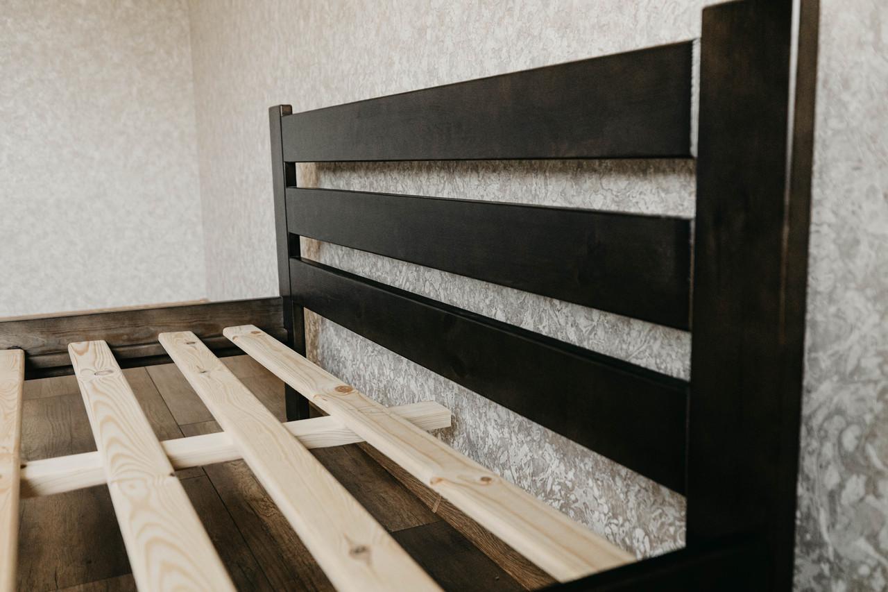 Ліжко двоспальне з масиву сосни 140x200 см Венге (1869040373) - фото 3 Ліжко двоспальне з масиву сосни 140x200 см Венге (1869040373) - фото 3