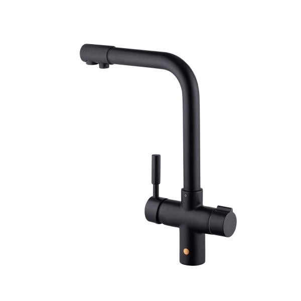 Смеситель кухонный Kroner Krp Küche-Sch0381 с подключением к фильтру Черный матовый - фото 4 Смеситель кухонный Kroner Krp Küche-Sch0381 с подключением к фильтру Черный матовый - фото 4