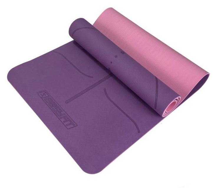 Килимок для йоги та фітнесу EasyFit Polarity Padma з ремнем