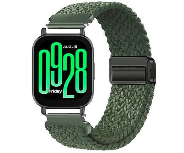 Ремінець Textile Elastic для смарт-годинників Redmi Watch 5 Lite/Watch 5 Active 22 мм Зелений