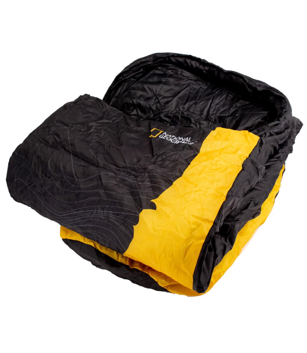 Спальний мішок National Geographic Sleeping Bag 230x74 cм Black/Yellow (NG-SB-BLKYW) - фото 3