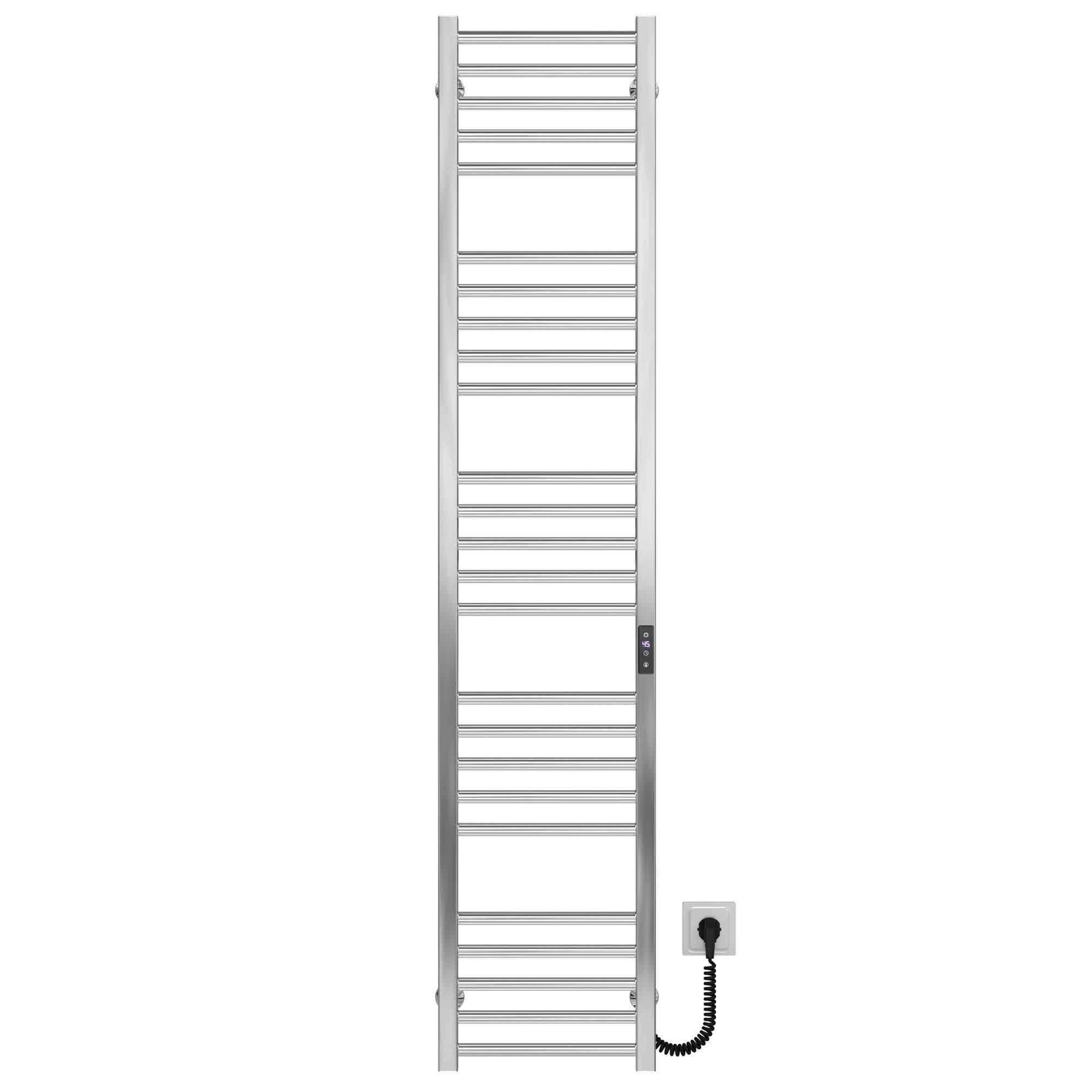 Полотенцесушитель электрический Deffi Lima П25 JD04 правое подключение нержавеющая сталь 300х1600 мм Хром (A.LI.160.30.25.E.C.R.2)