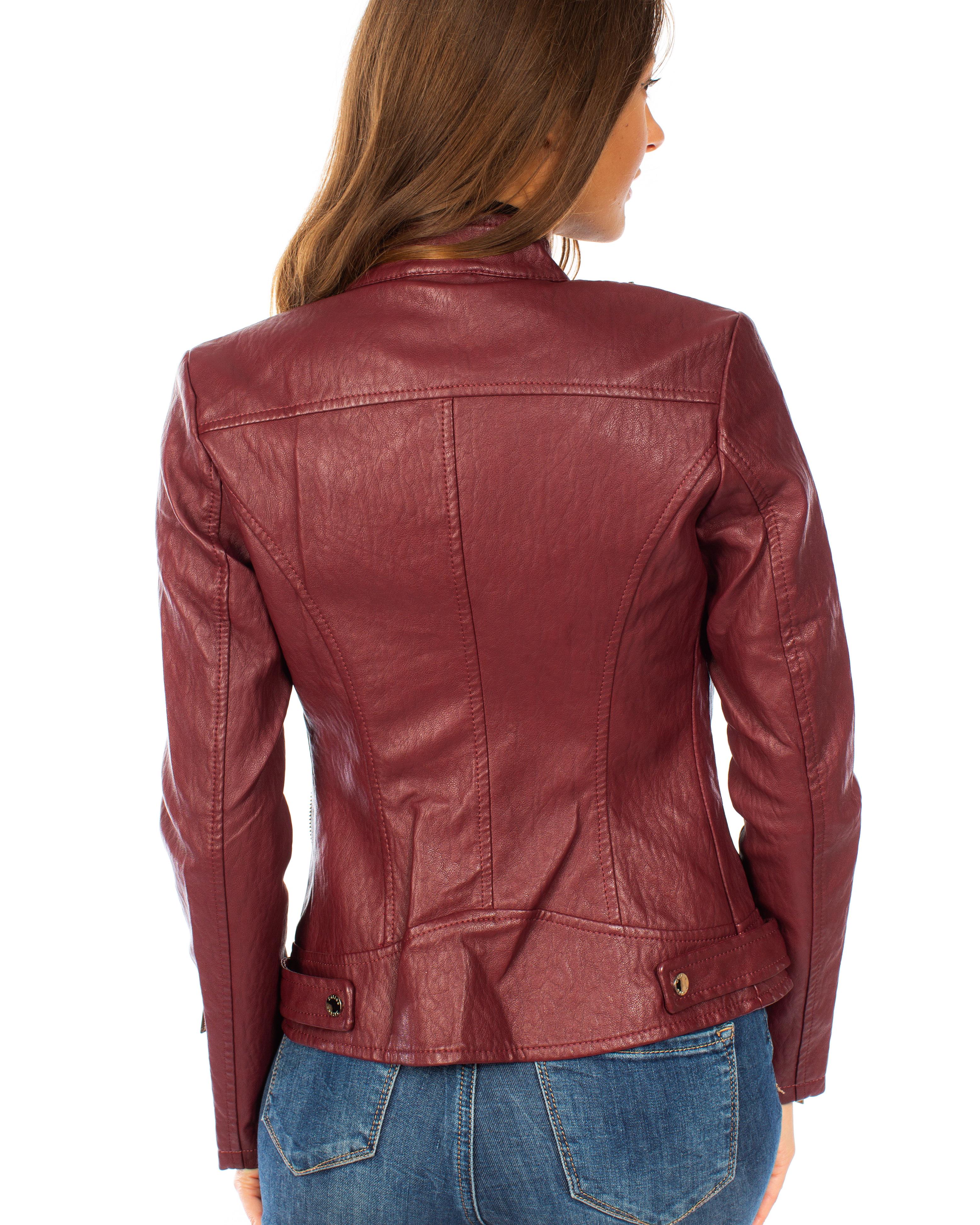 Косуха жіноча LIESSHU M Бордовий (KKR239-1) - фото 3 Косуха жіноча LIESSHU M Бордовий (KKR239-1) - фото 3