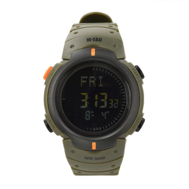 Часы наручные тактические с компасом M-Tac Olive (9178)