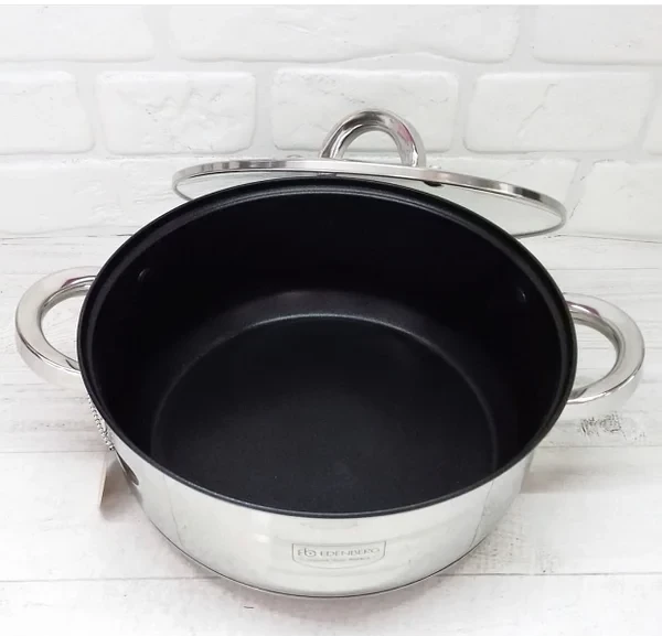 Набор кухонной посуды Edenberg из нержавеющей стали 12 (EB-4013) - фото 7 Набор кухонной посуды Edenberg из нержавеющей стали 12 (EB-4013) - фото 7