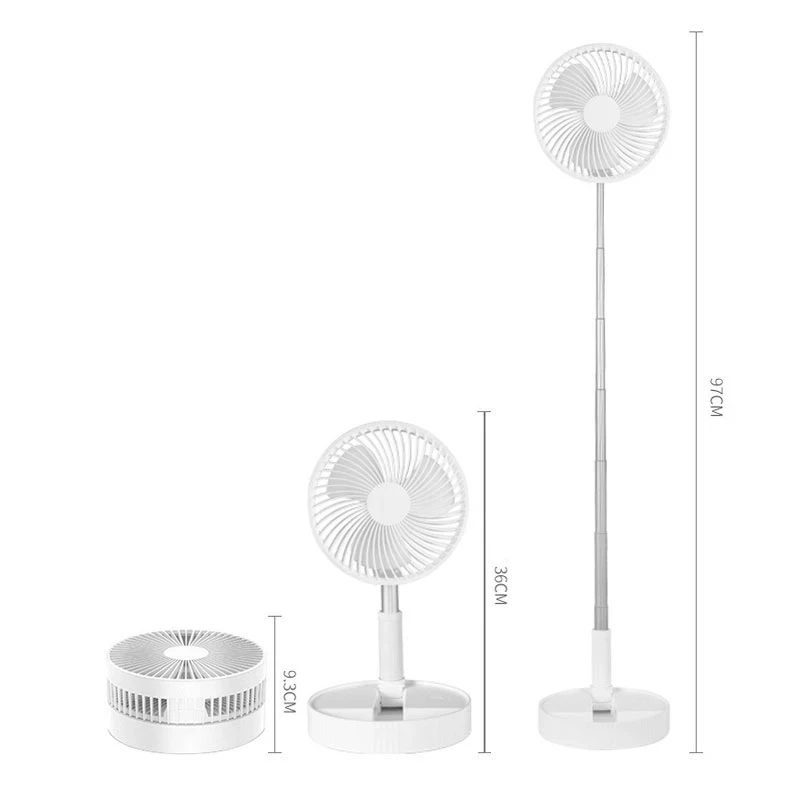 Вентилятор телескопічний на акумуляторі Li-ion 7200 mAh з пультом ДУ Білий (1777409410) - фото 3 Вентилятор телескопічний на акумуляторі Li-ion 7200 mAh з пультом ДУ Білий (1777409410) - фото 3