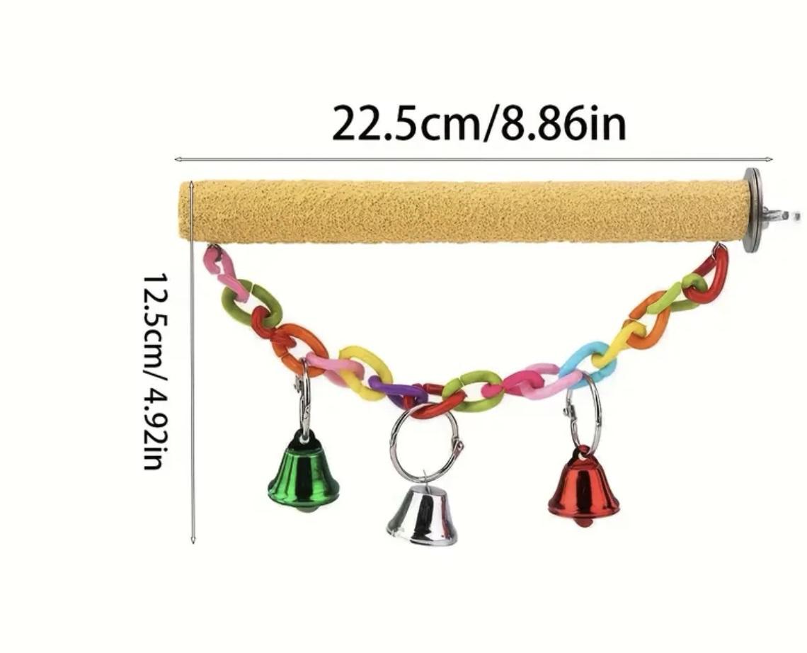 Игрушка для попугаев и птиц подвесная Разноцветный (27435476) - фото 6