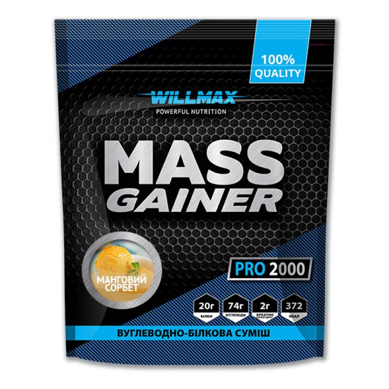 Гейнер Willmax Mass Gainer Манговый сорбет 2 кг