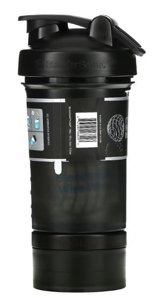 Шейкер спортивний Blender Bottle ProStak з 2 контейнерами 650 мл Black (PS 22oz BlackBlack) - фото 3