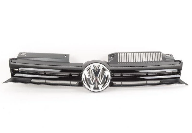 Решетка радиатора AVTM Volkswagen Golf 6 09-12 открытая без эмблемы Хром/Черный (187411995)