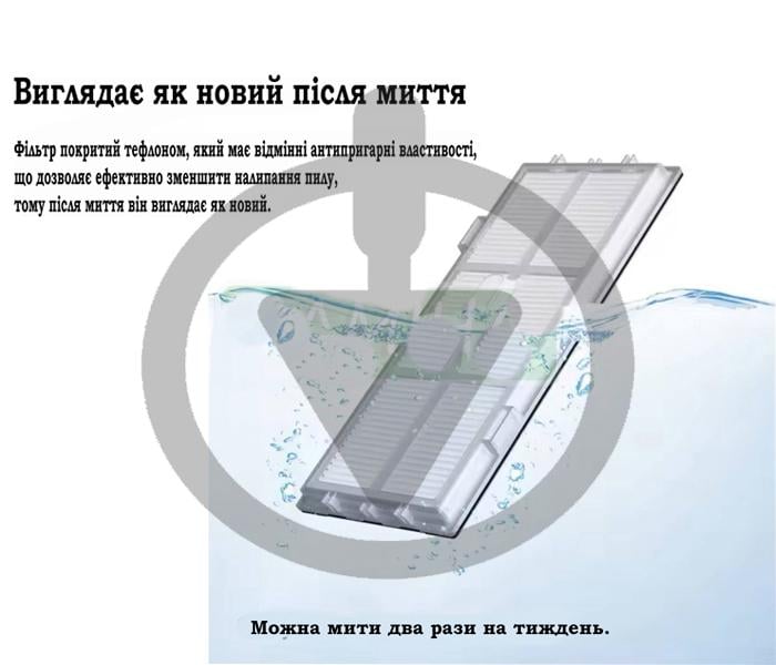 Комплект HEPA-фильтров моющих для робота-пылесоса Roborock S8/S8 Plus/S8 Pro Ultra/Roborock S7/S7 MaxV/S7 Max Ultra 2 шт. (26856934) - фото 2 Комплект HEPA-фильтров моющих для робота-пылесоса Roborock S8/S8 Plus/S8 Pro Ultra/Roborock S7/S7 MaxV/S7 Max Ultra 2 шт. (26856934) - фото 2