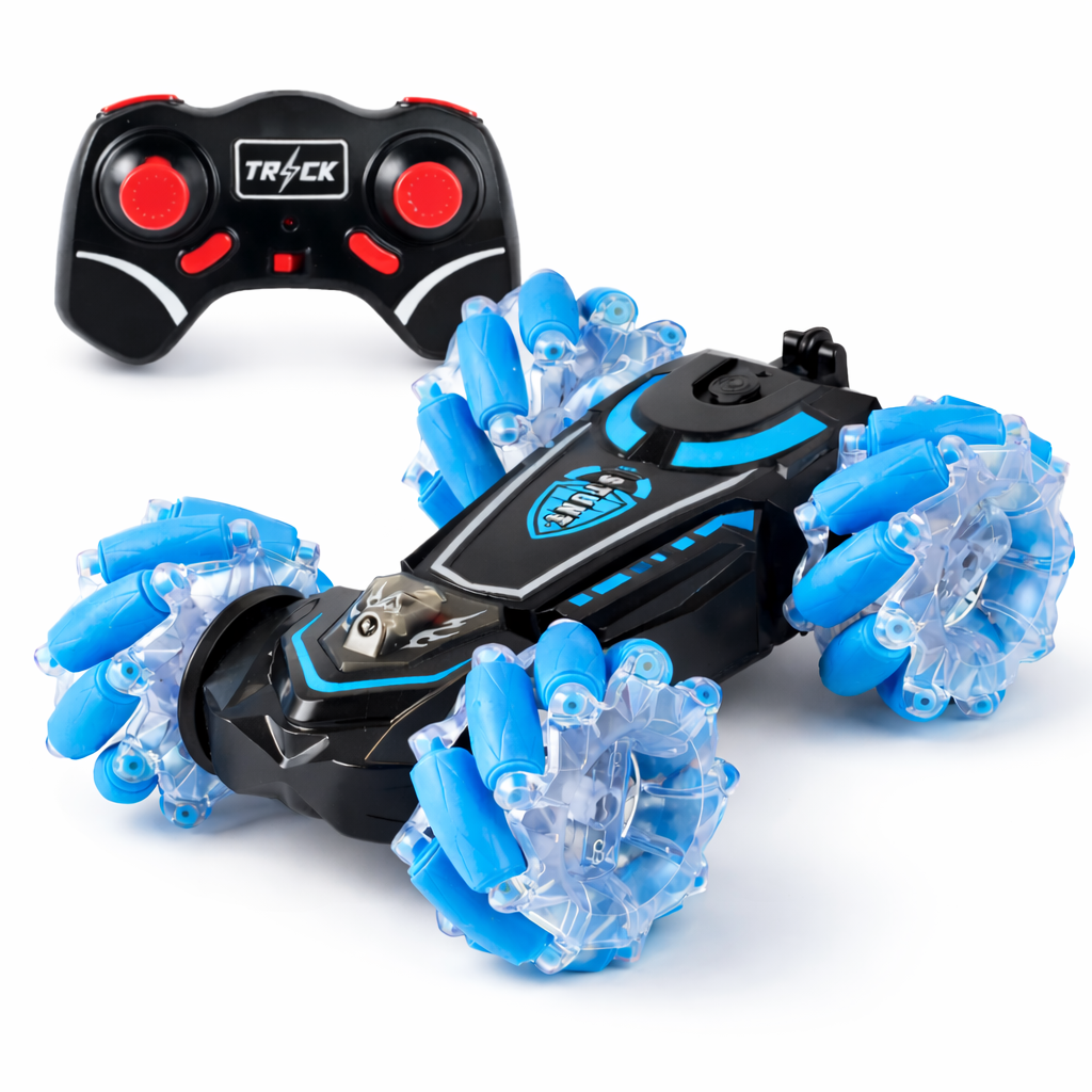 Машинка на радиоуправлении трюковая перевертыш с подсветкой Голубой (1768495177908) Машинка на радиоуправлении трюковая перевертыш с подсветкой Голубой (1768495177908)