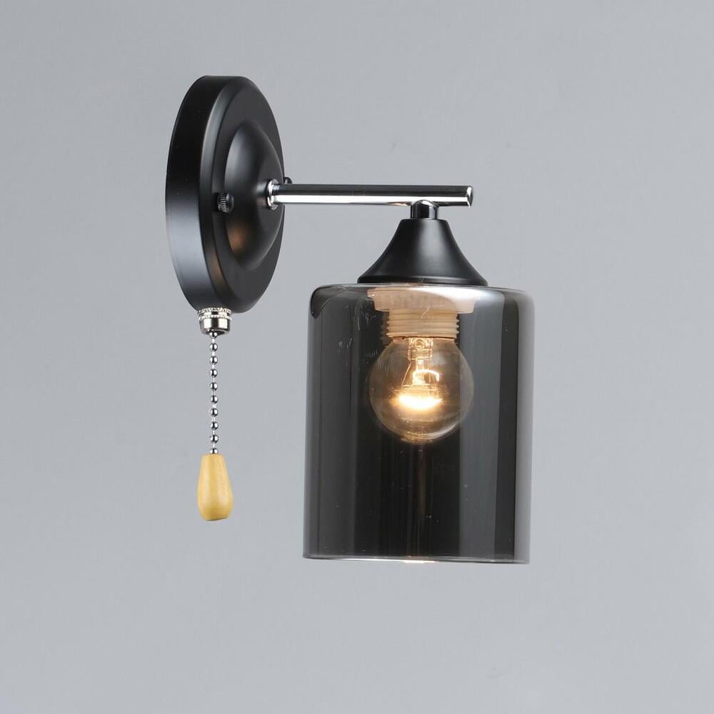 Светильник настенный Lighthouse SRS-20475/1W Черный/Хром
