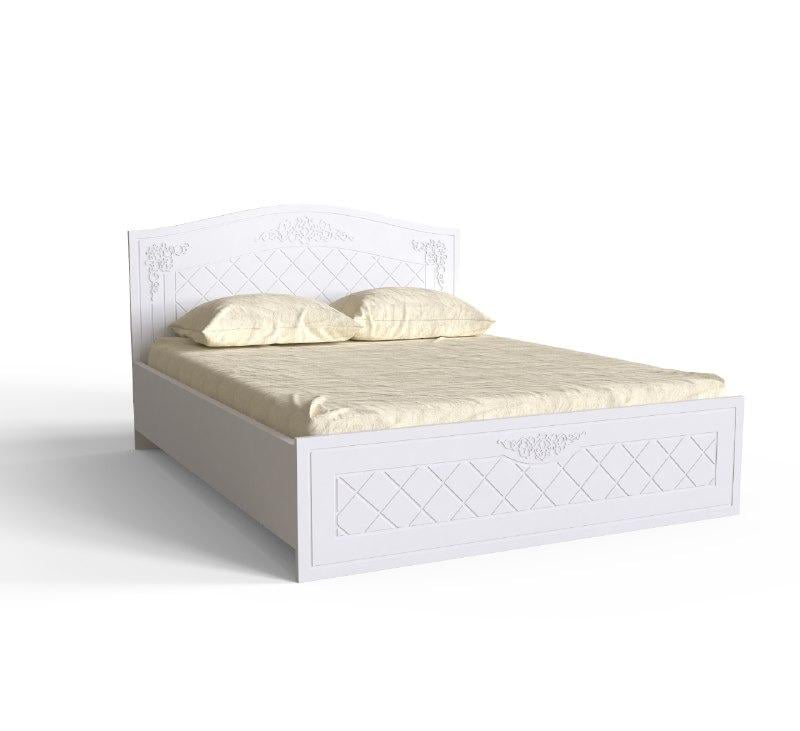 Кровать двуспальная Artinhead Amelie 160x200 без матраса ЛДСП/МДФ Аляска/Белый суперматовый Кровать двуспальная Artinhead Amelie 160x200 без матраса ЛДСП/МДФ Аляска/Белый суперматовый