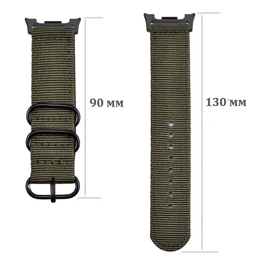 Нейлоновый ремешок Primolux Traveller для часов Samsung Galaxy Watch 8 46 мм/44 мм/40 мм Army Green (2742709773) - фото 3 Нейлоновый ремешок Primolux Traveller для часов Samsung Galaxy Watch 8 46 мм/44 мм/40 мм Army Green (2742709773) - фото 3