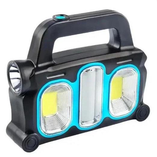Фонарь ручной на солнечной батарее HB-6168-LED+2COB 3в1 с боковой лампой 3 режима с функцией Power Bank (ws79893-1) Фонарь ручной на солнечной батарее HB-6168-LED+2COB 3в1 с боковой лампой 3 режима с функцией Power Bank (ws79893-1)