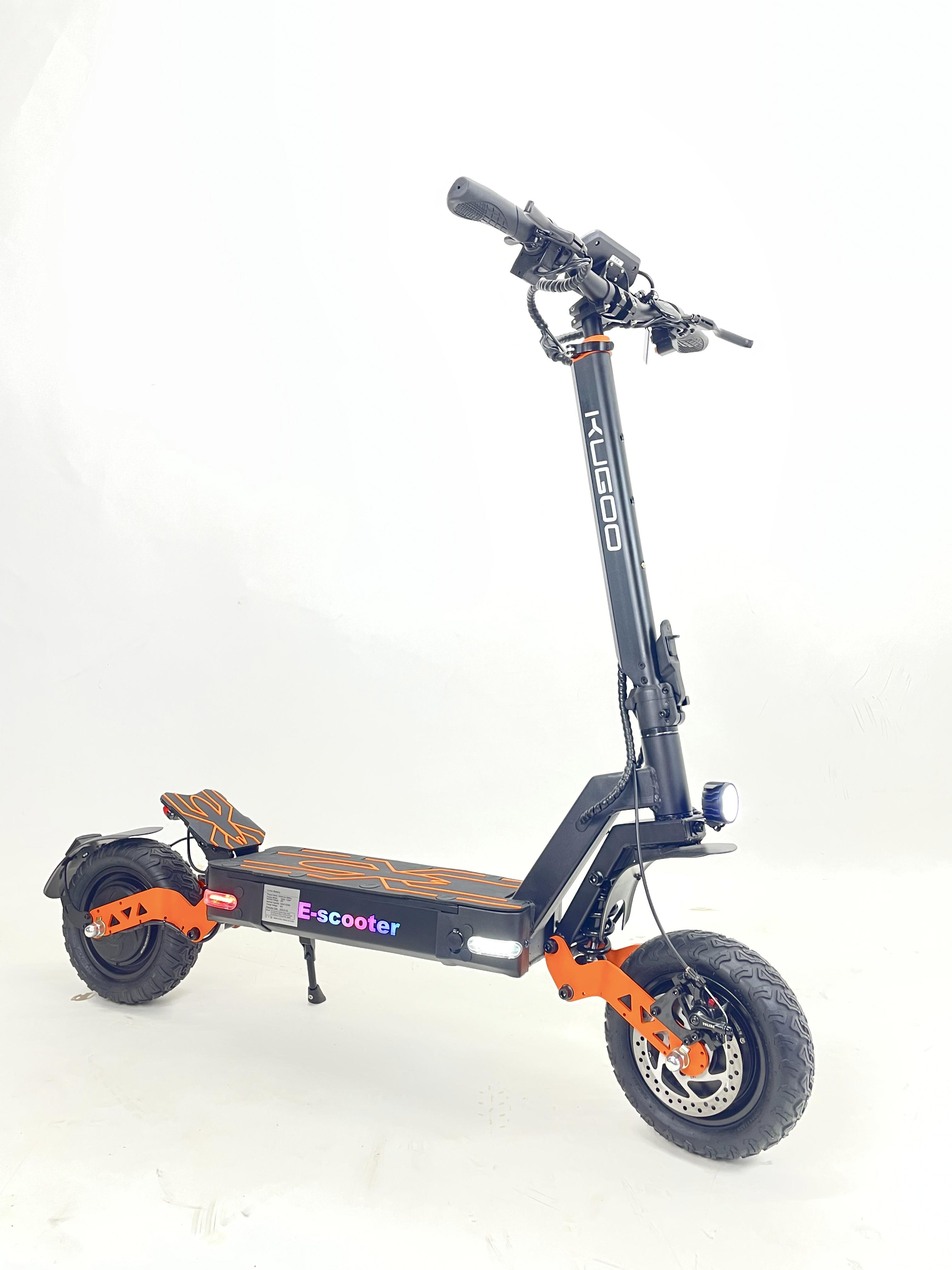 Электросамокат двухмоторный Kugoo E-scooter 4000W 48V 24Ah
