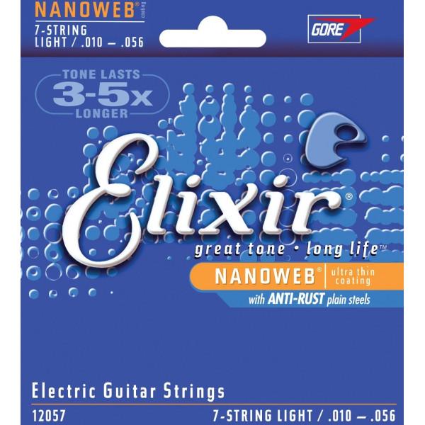 Комплект струн Elixir Electric 7-String NanoWeb Light (EL NW L 7)