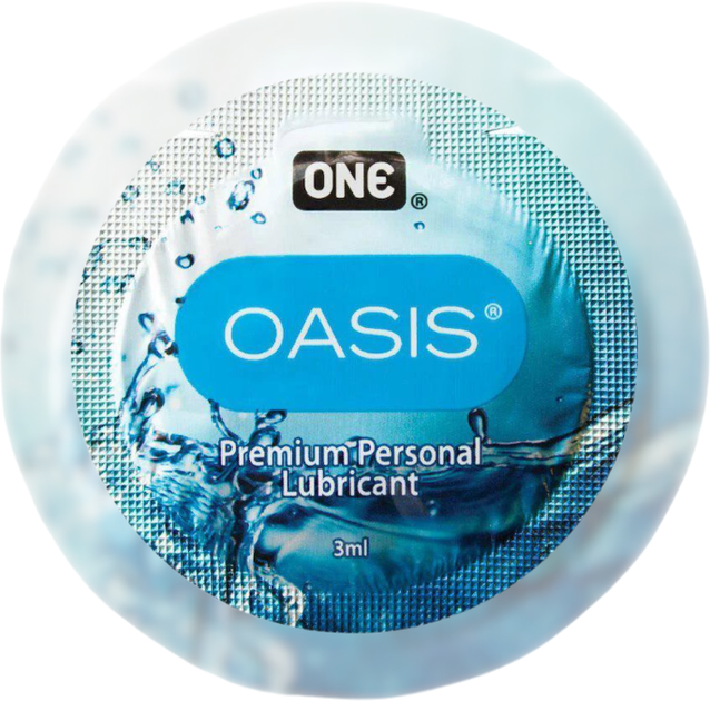 Лубрикант ONE Oasis 3мл на водной основе для разового использования.