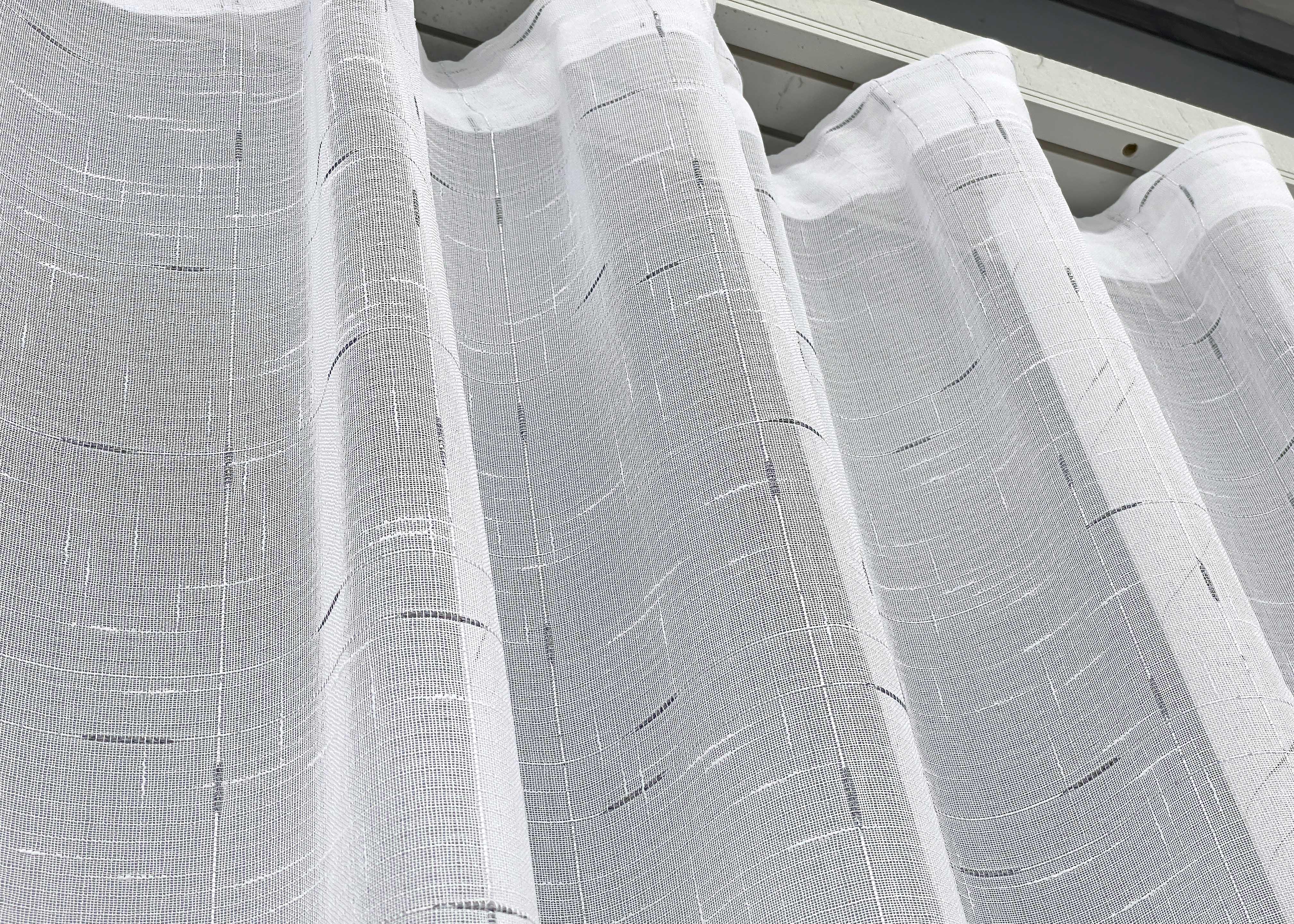 Тюль VR-Textil 1209т Івонна льон 300х250 см Білий/Венге (43-051) - фото 10