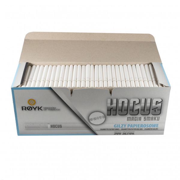 Ящик гильз для набивки сигарет Hocus White 20 блоков по 500 шт. - фото 2