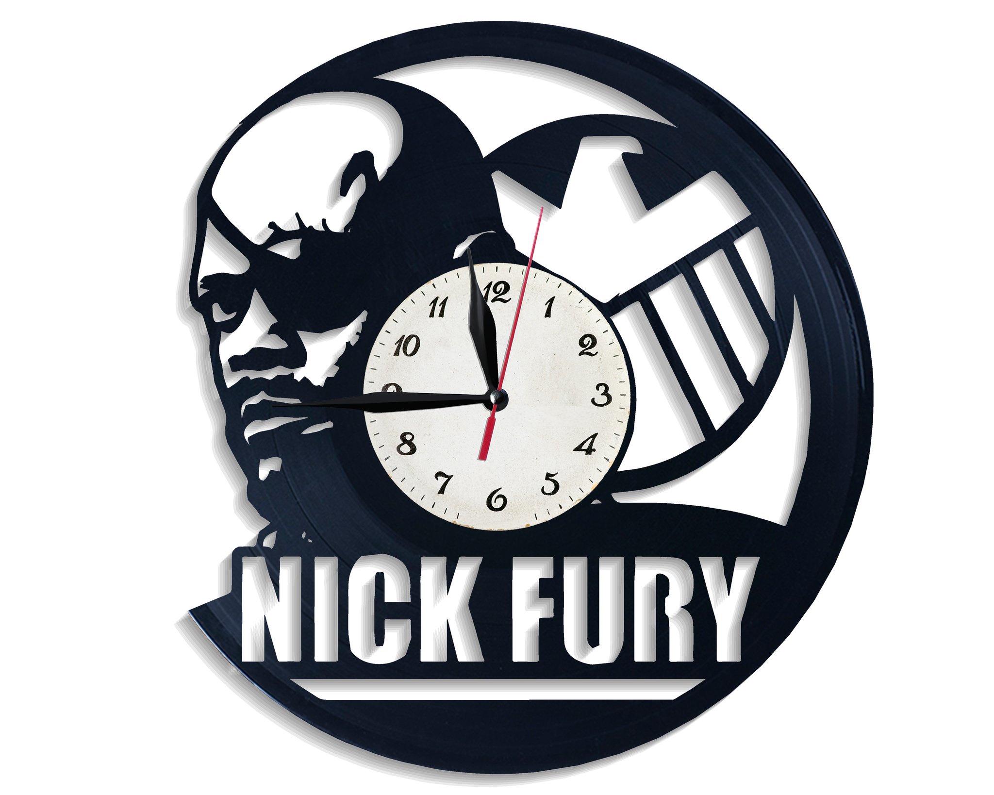 Часы настенные Nick Fury 2766 из виниловой пластинки