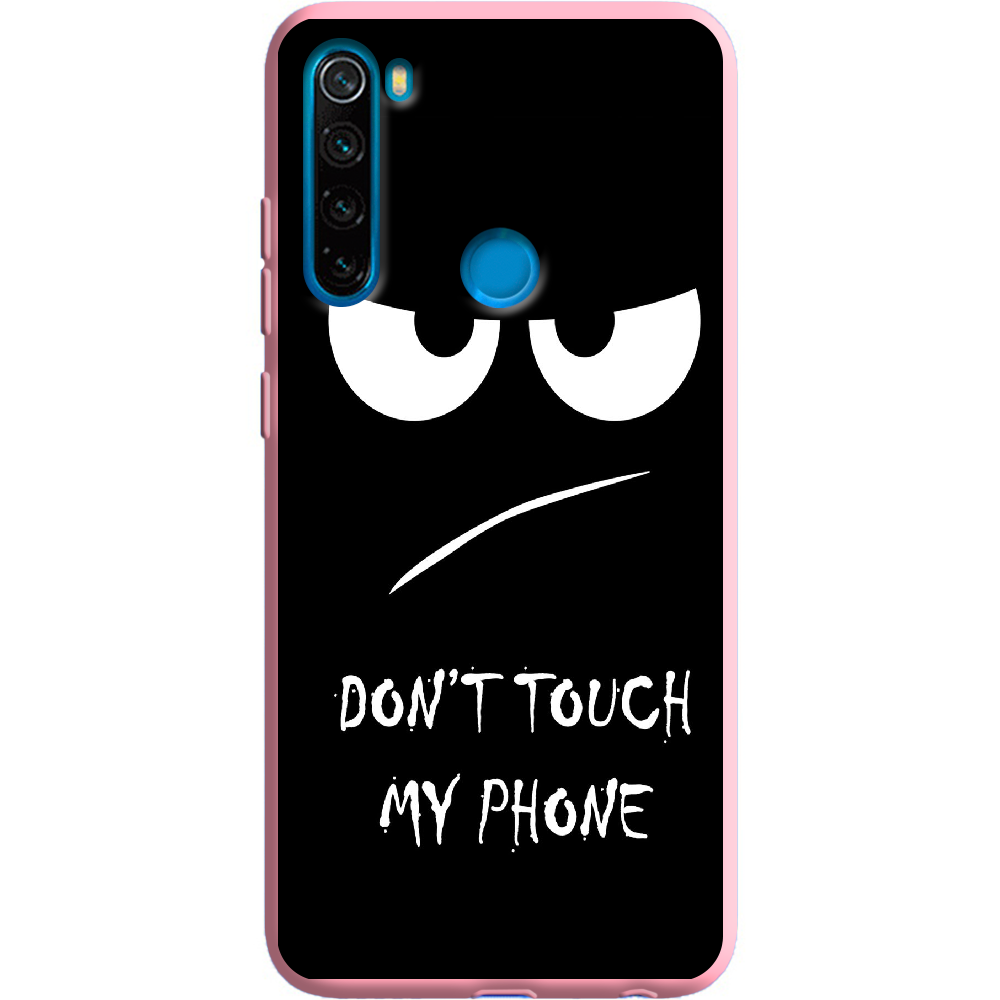 Чехол Boxface Xiaomi Redmi Note 8 Don't Touch my Phone Розовый силикон (38214-up535-38684)