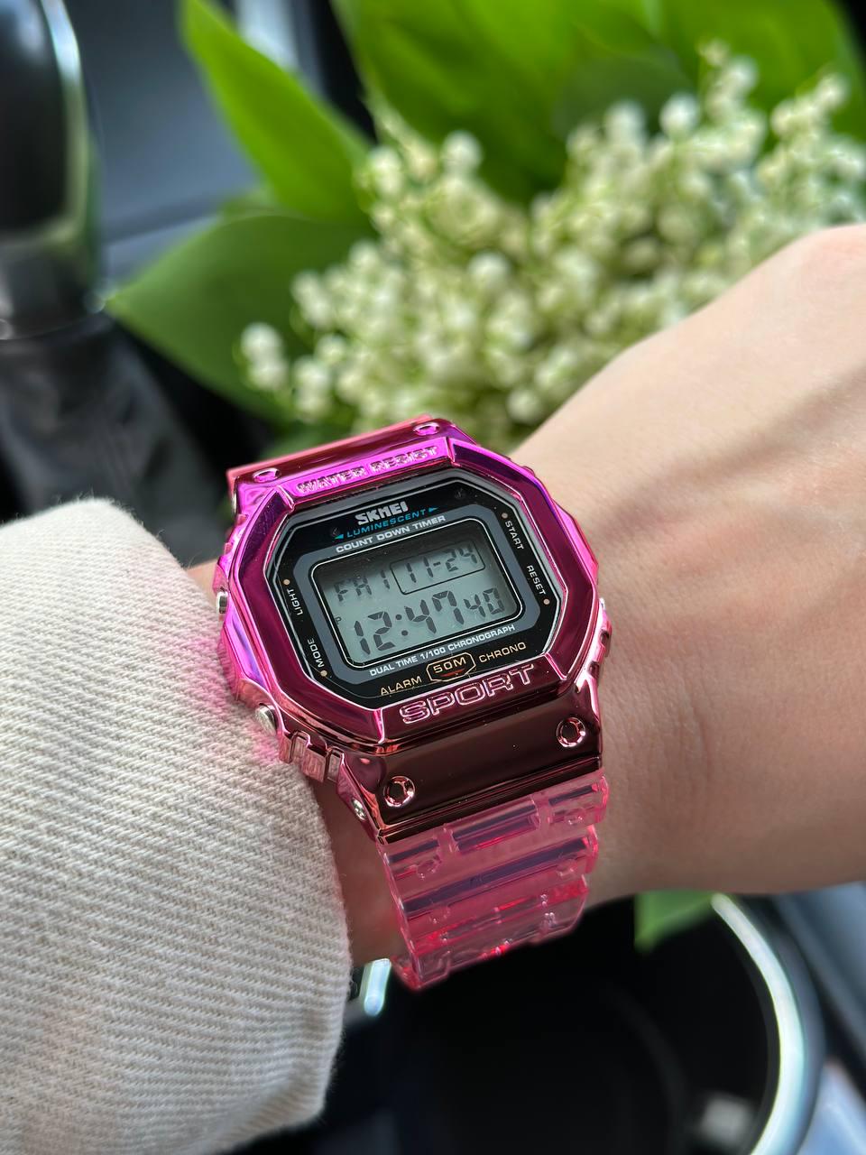 Годинник кварцевий жіночий Skmei 1622 Sport Pink (1622) - фото 4