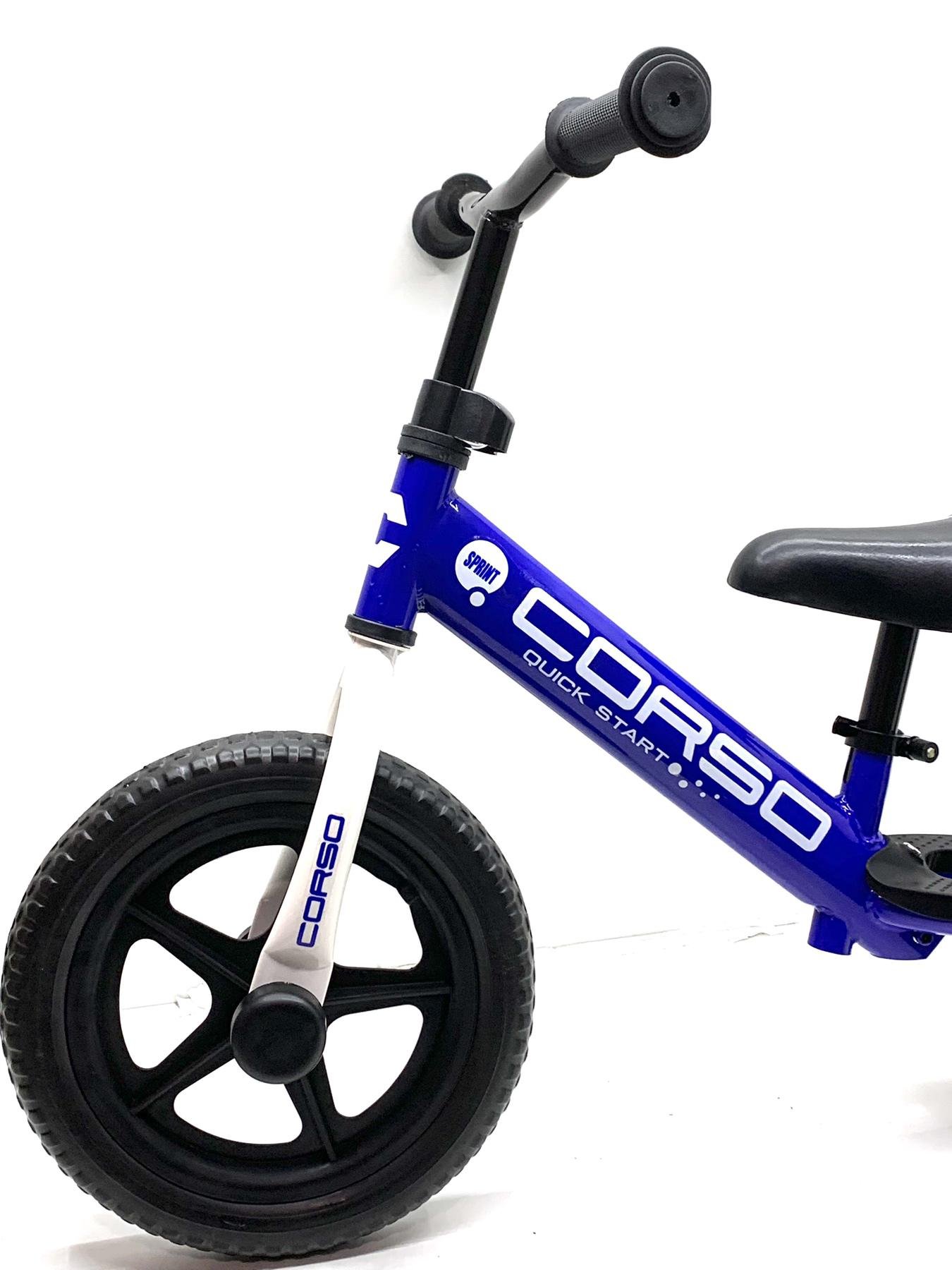 Біговел Corso SPRINT сталева рама колеса 12 дюймів підставка для ніг Синій (JR-96033) - фото 2 Біговел Corso SPRINT сталева рама колеса 12 дюймів підставка для ніг Синій (JR-96033) - фото 2