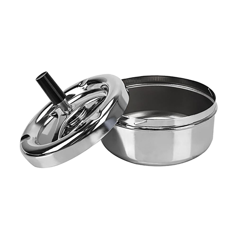 Попільничка металева настільна з кришкою 130 мм (ПП-15) - фото 2