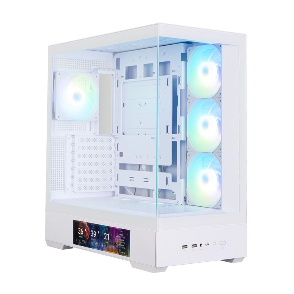Корпус для компьютера Zalman P40 DS Mid Tower mini-ITX/mini-ATX no PSU Белый (P40DSWHITE)
