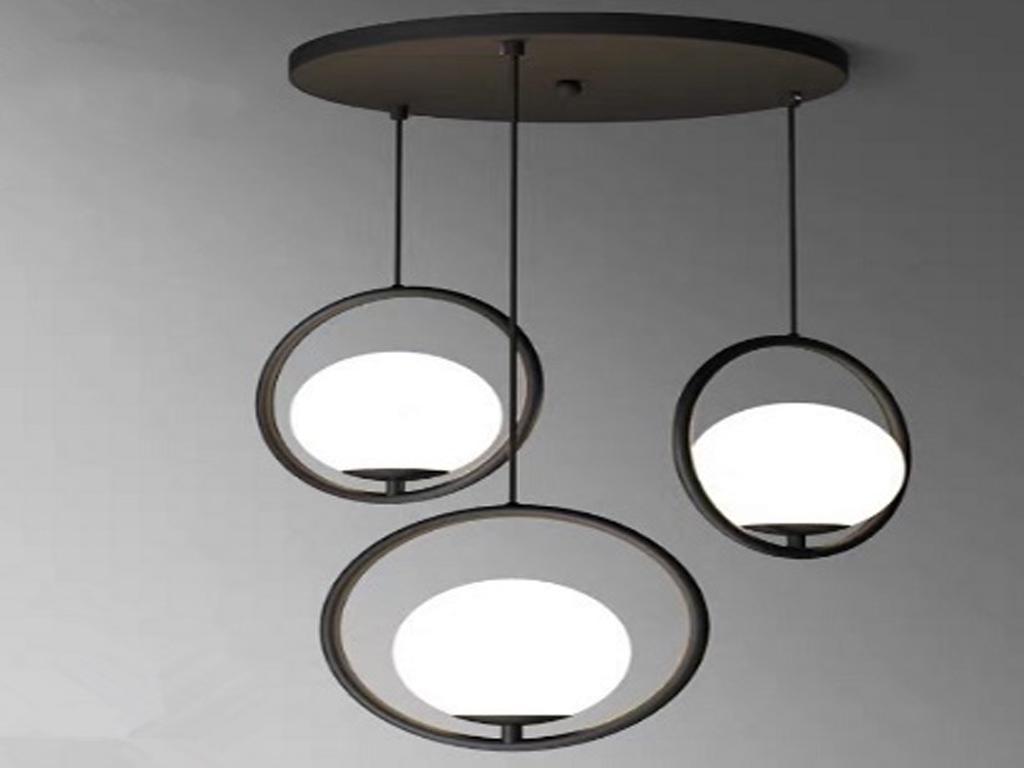 Люстра подвесная Sirius J1068-3BK на 3 плафона
