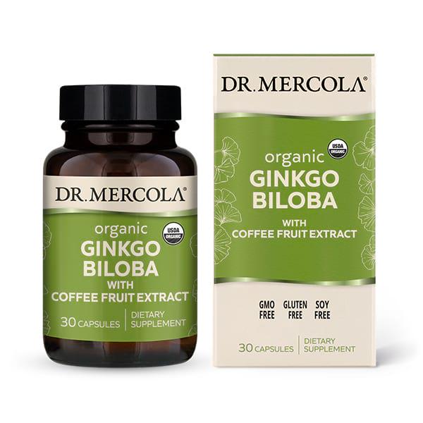 Натуральная добавка Dr. Mercola Ginkgo Biloba 30 капс. (9501)