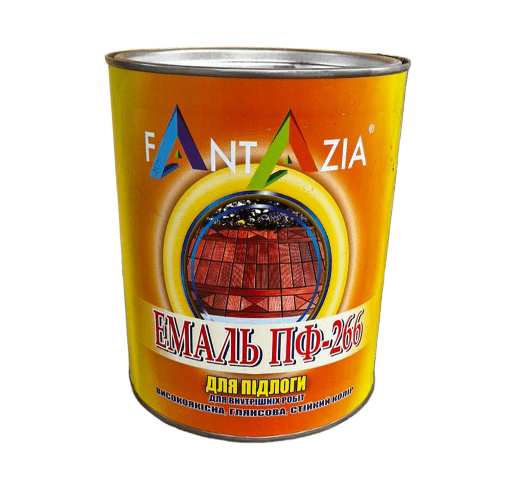 Эмаль Fantazia алкидная для пола ПФ-266 2,8 кг Красно-коричневый