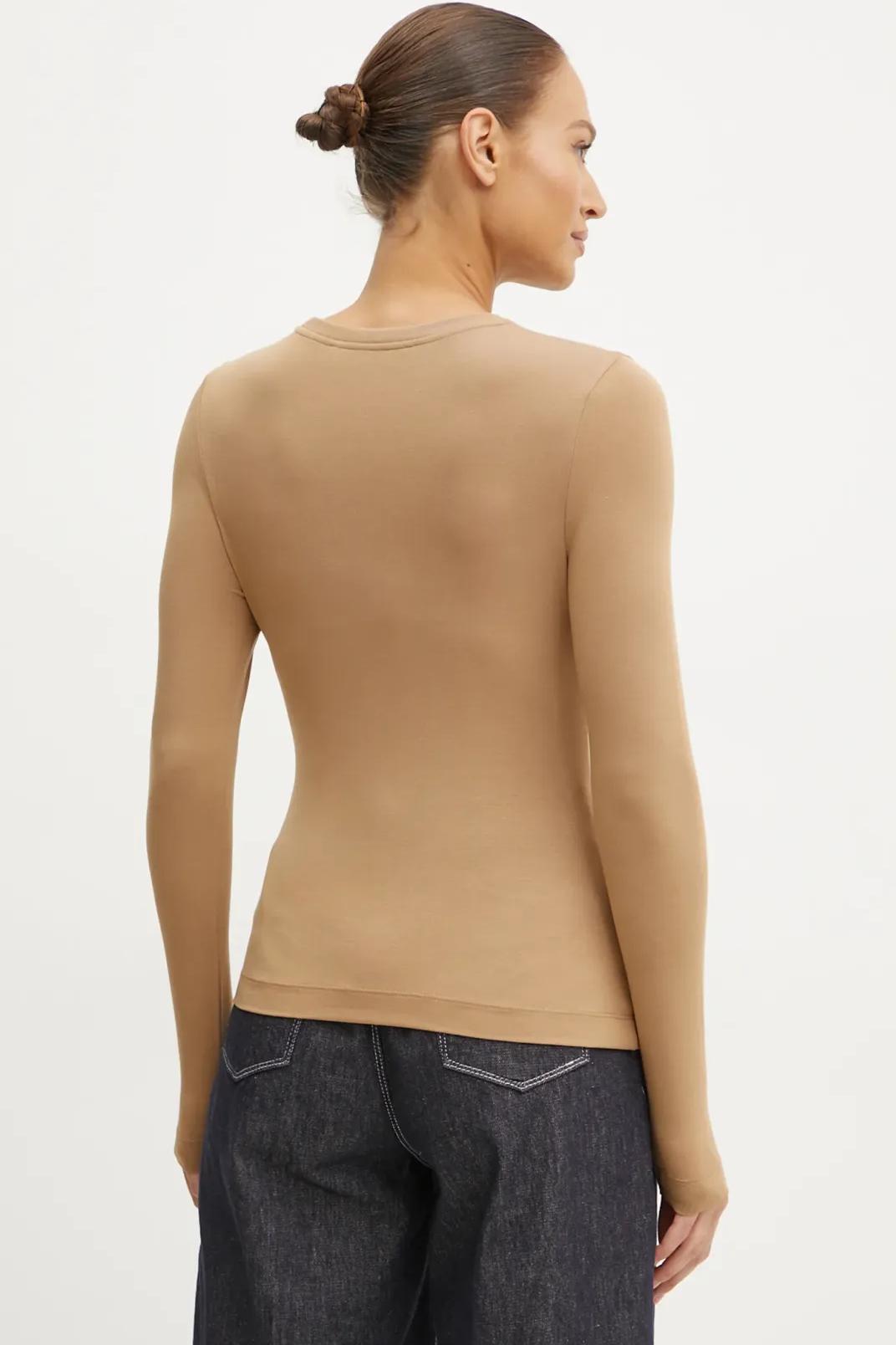 Лонгслів жіночий 201052 L Бежевий (201052_!311425_M) - фото 3 Лонгслів жіночий 201052 L Бежевий (201052_!311425_M) - фото 3