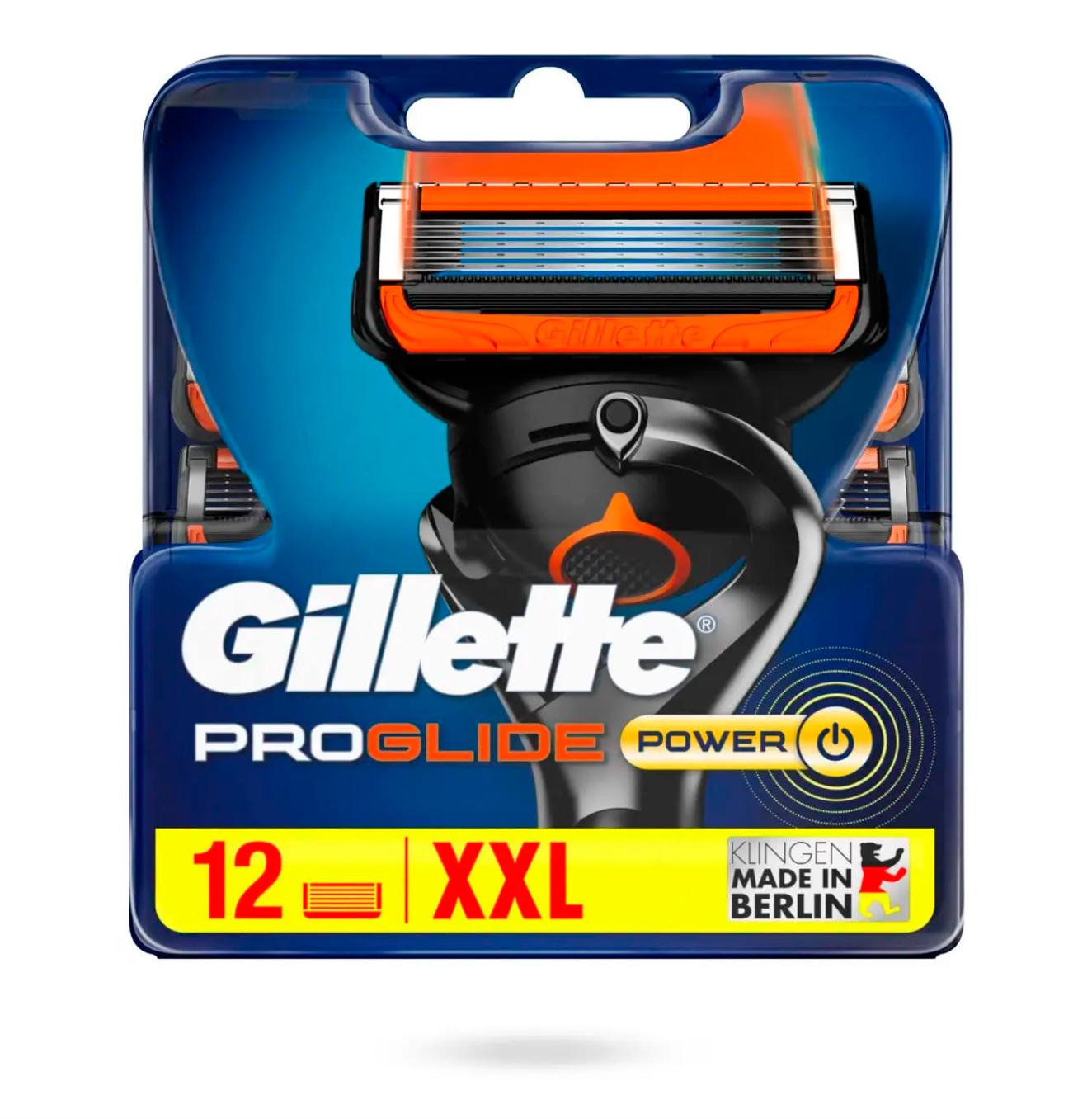 Картриджи сменные для бритья мужские Gillette ProGlide Power 12 шт. (12254315)