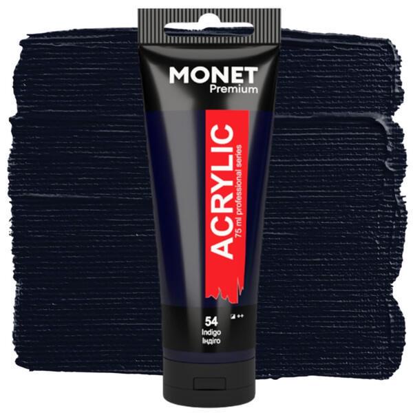 Акриловая краска Monet 54 75 мл Индиго (7518754) - фото 1