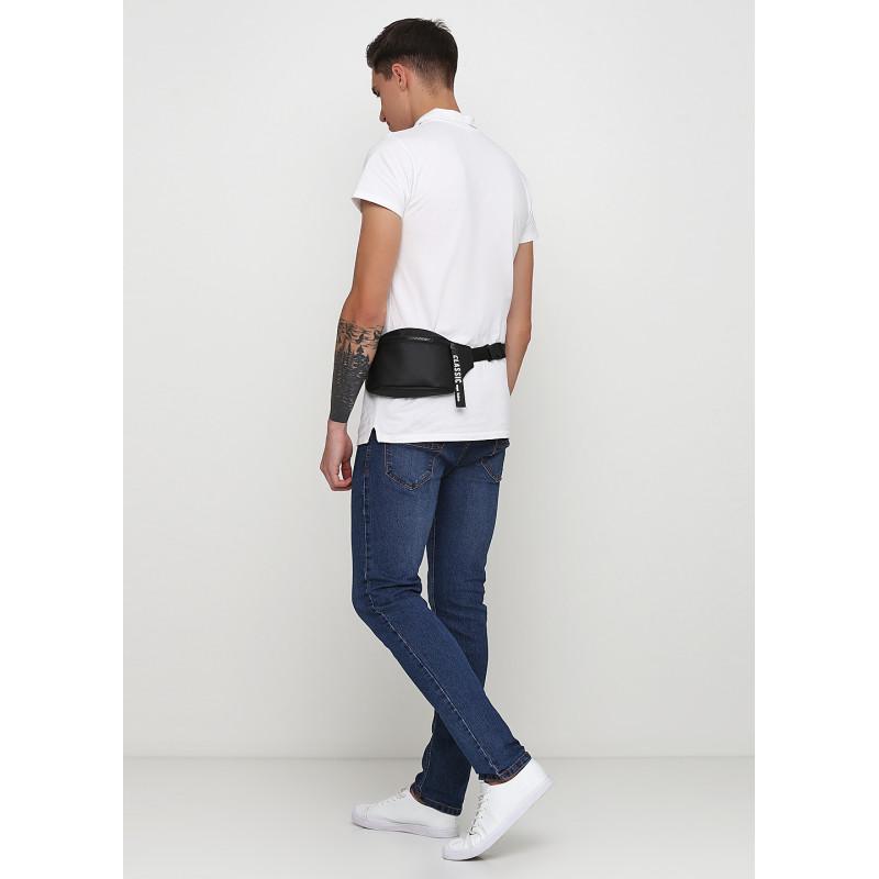 Сумка бананка на пояс Sambag Tirso MSHm с лентой 31x12x5 см Черный - фото 4 Сумка бананка на пояс Sambag Tirso MSHm с лентой 31x12x5 см Черный - фото 4