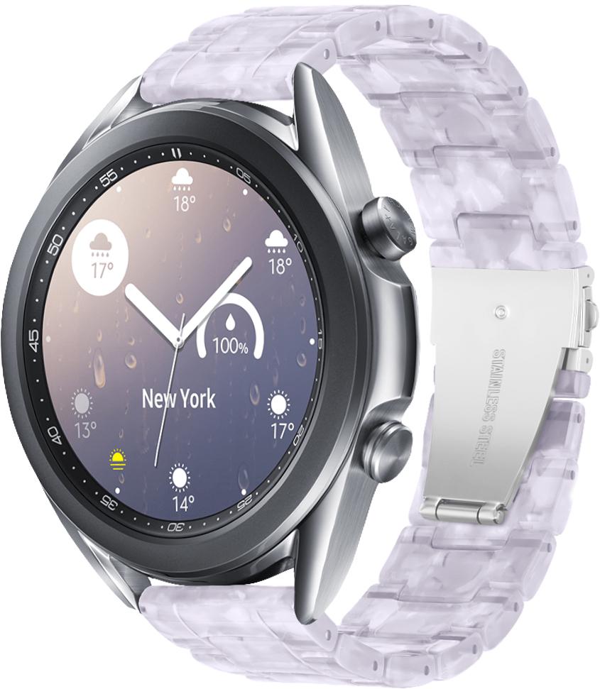 Ремінець із Cмоли Resin для Galaxy Watch 3 41 мм Pearl (28800-6C)