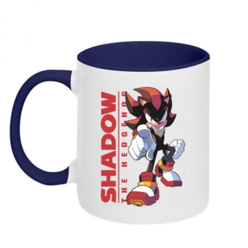 Чашка двухцветная Shadow the Hedgehog Sonic 320 мл Белый с синим (18054378-19-205342)