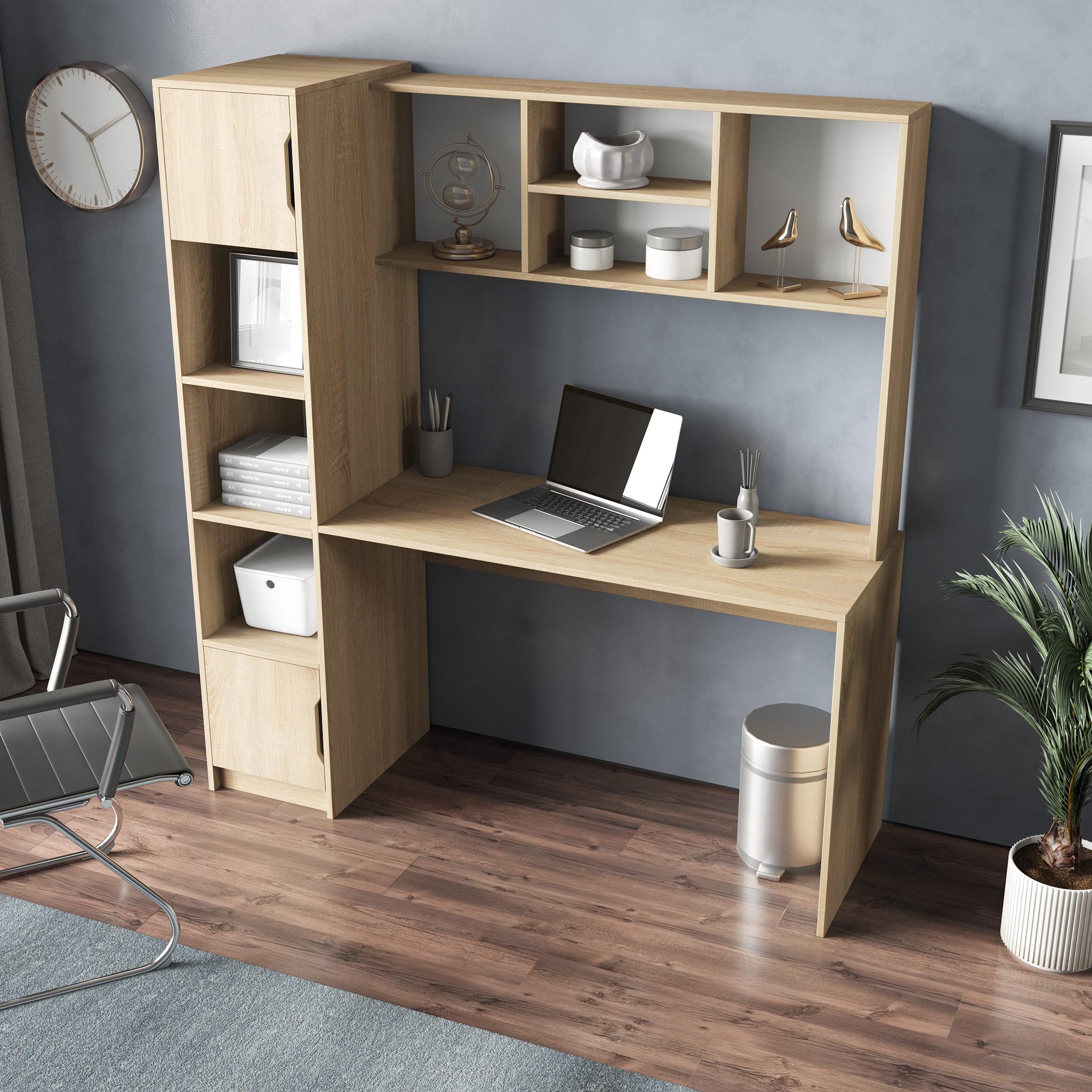 Письменный стол с пеналом и надстройкой Дуб Сонома (380194)