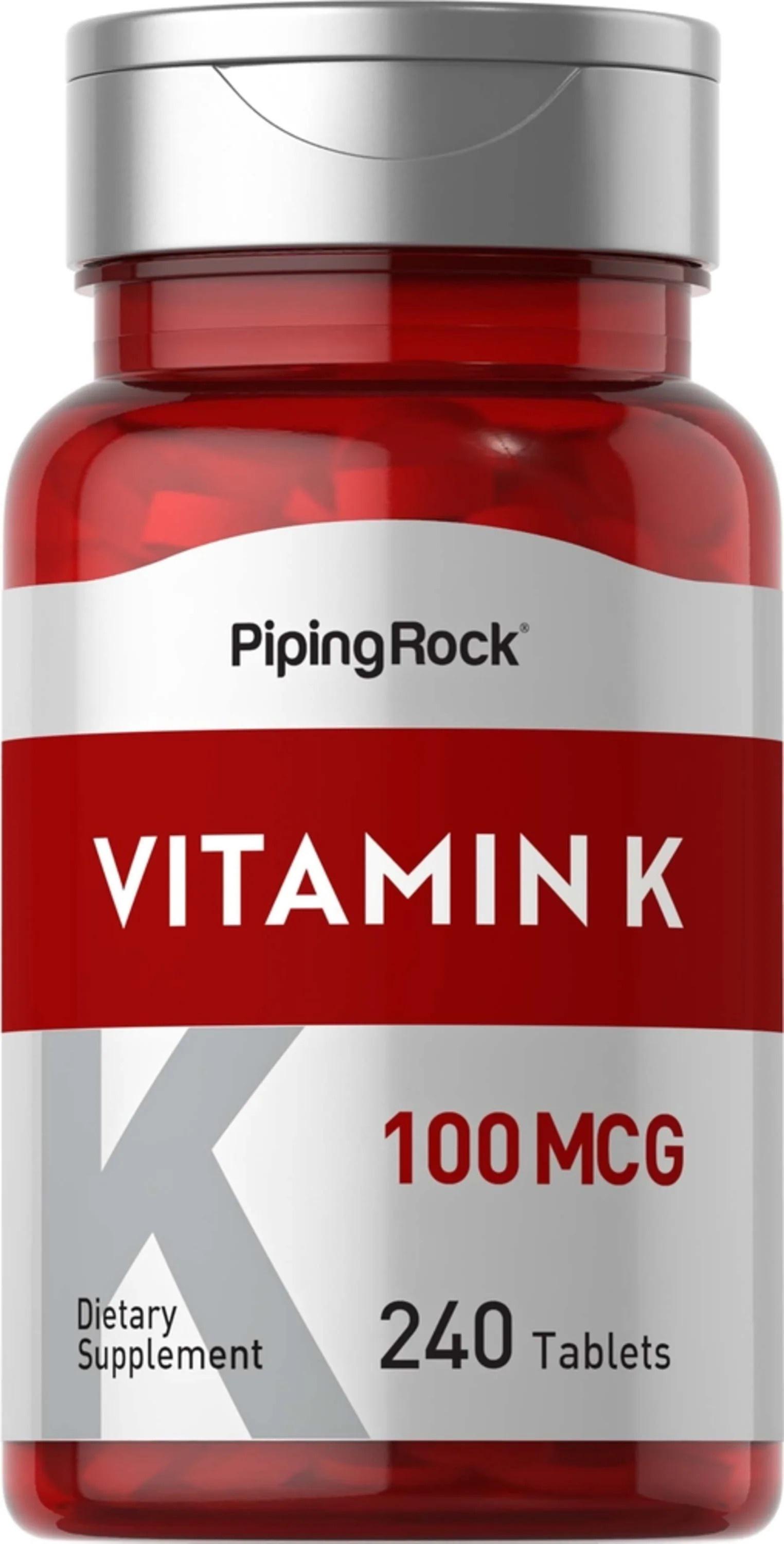 Вітамін К Piping Rock Vitamin K 100 mcg 240 таблеток