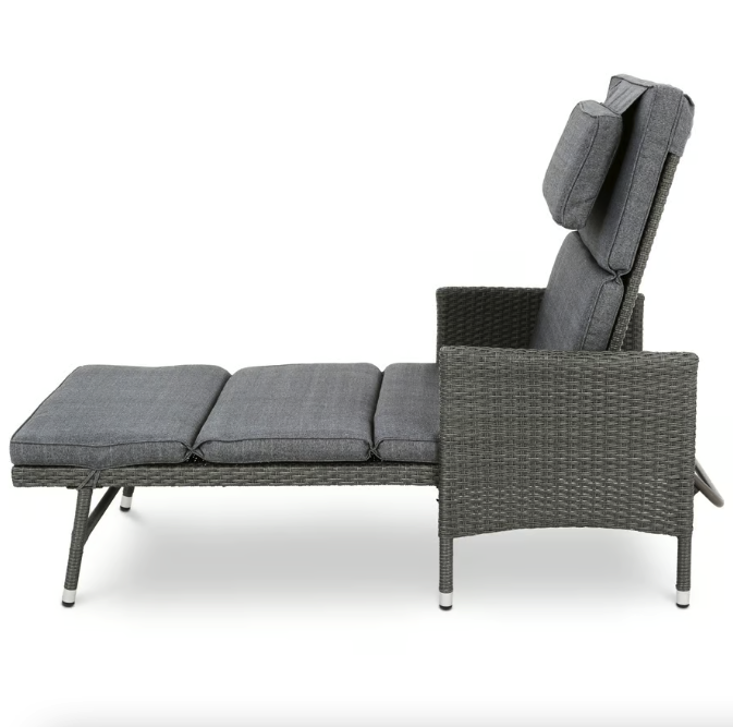 Шезлонг садовый Di Volio Breso из ротанга Серый (4508) - фото 11 Шезлонг садовый Di Volio Breso из ротанга Серый (4508) - фото 11