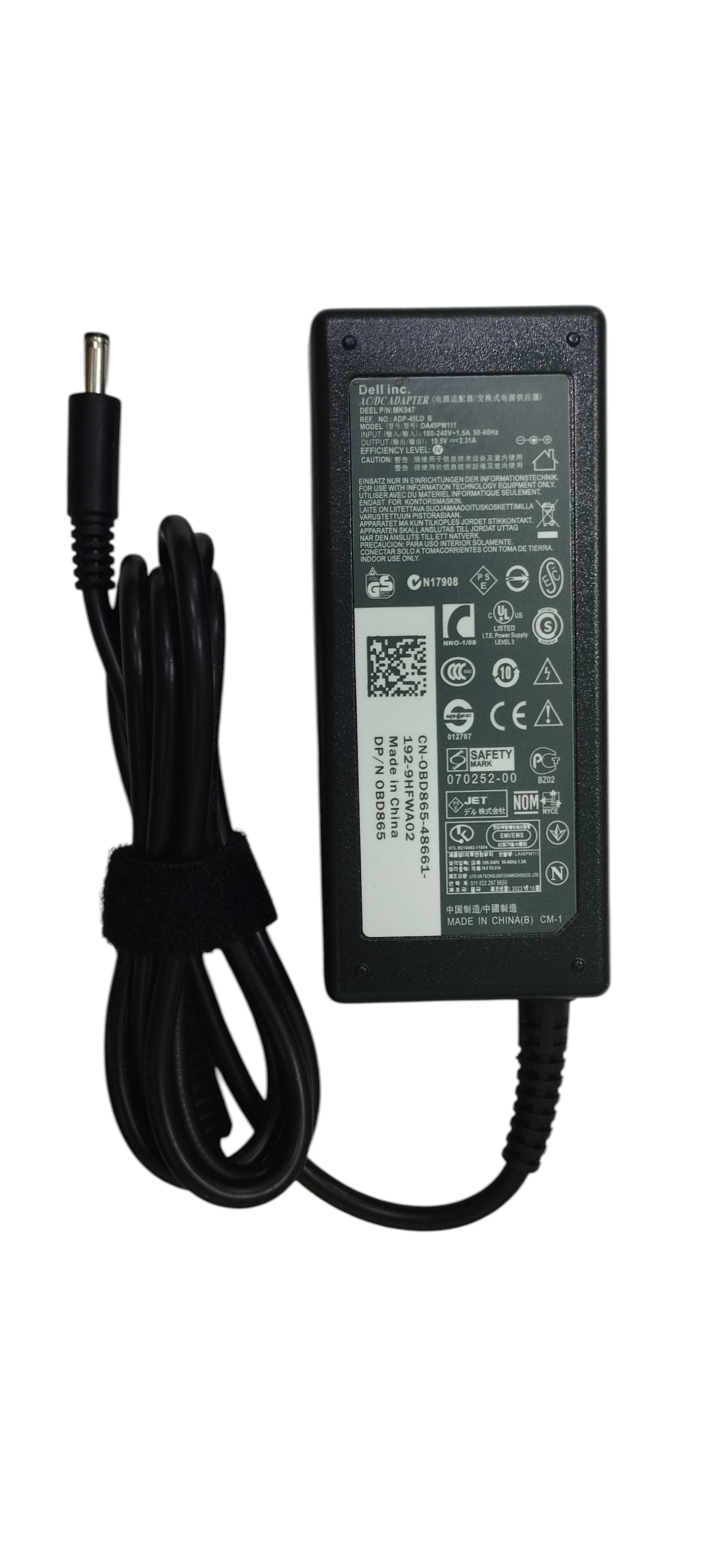 Блок питания для ноутбука Dell 45W 19,5V 2,31A 4,5 x 3,0 мм (006608)