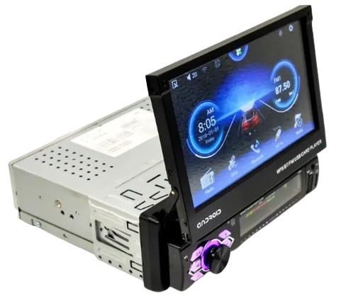 Автомагнитола Car Audio ANDROID 7188A 1DIN с выдвижным сенсорным экраном