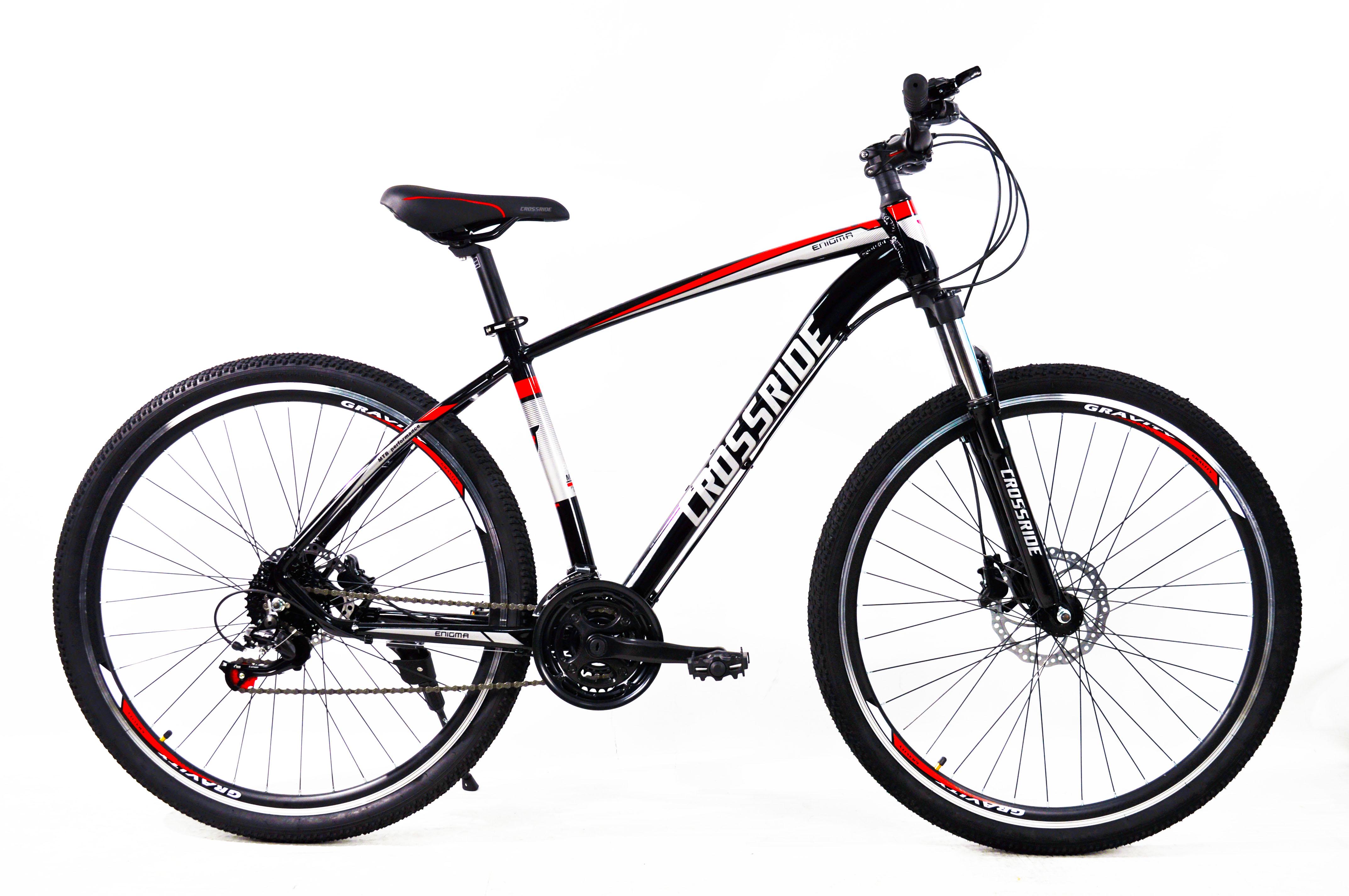 Велосипед CROSSRIDE 29" MTB AL ENIGMA Чорно-червоний (0273)