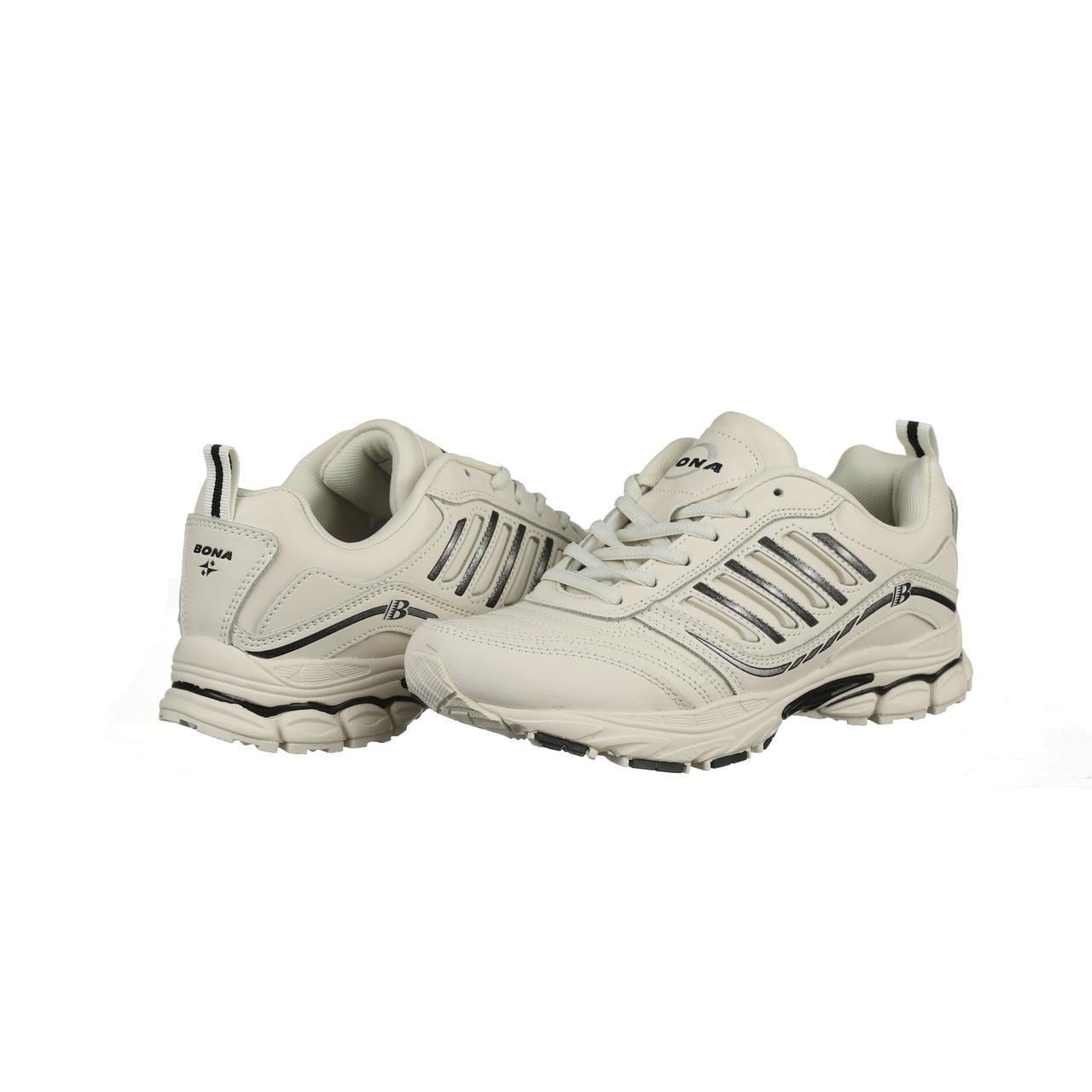 Кроссовки женские Bona 628Y-2 кожаные р. 37 Бежевый (20404)