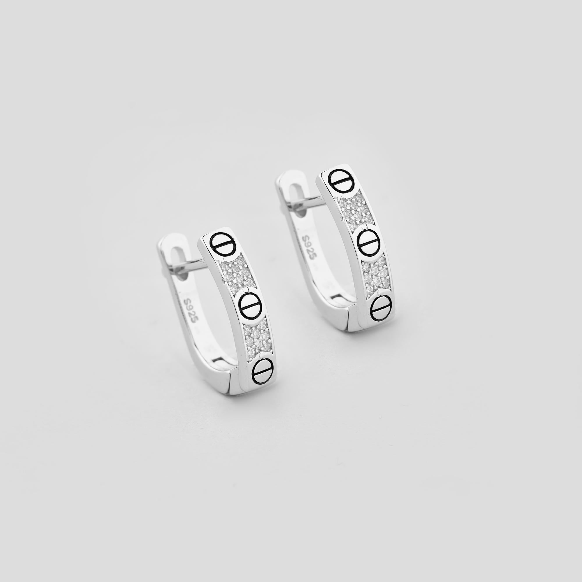 Серебряные серьги Minimal Возвращение (17191) Серебряные серьги Minimal Возвращение (17191)