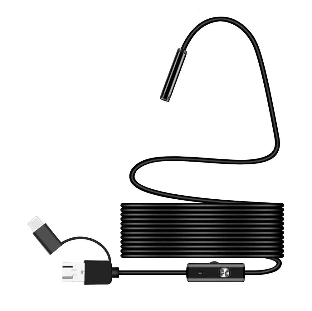 Эндоскоп USB камера 5 м для Android и ПК с подсветкой (570970)