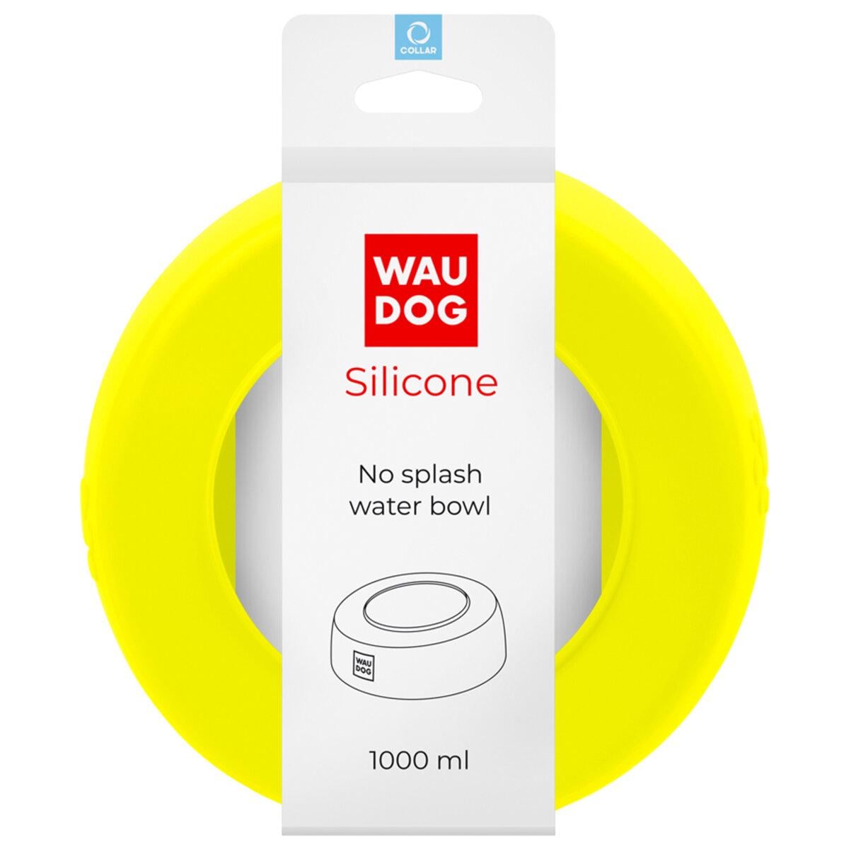 Миска-непроливайка WAUDOG Silicone 1 л Желтый